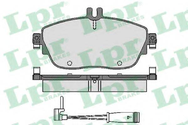 LPR 05P1781A Комплект гальмівних колодок, дискове гальмо