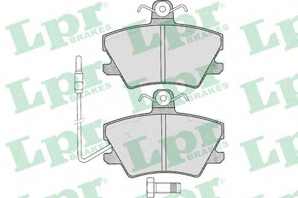 LPR 05P285 Комплект гальмівних колодок, дискове гальмо