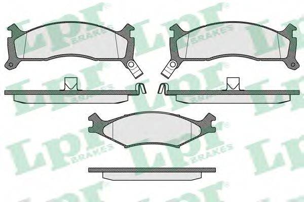 LPR 05P426 Комплект гальмівних колодок, дискове гальмо