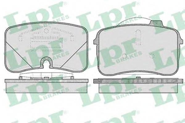LPR 05P476 Комплект гальмівних колодок, дискове гальмо