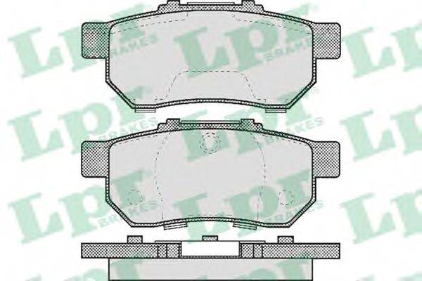 LPR 05P505 Комплект гальмівних колодок, дискове гальмо