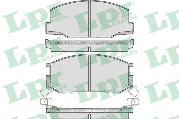 LPR 05P553 Комплект гальмівних колодок, дискове гальмо