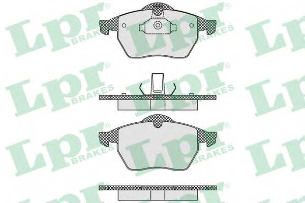 LPR 05P635 Комплект гальмівних колодок, дискове гальмо