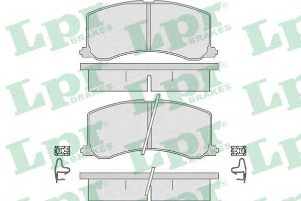 LPR 05P665 Комплект гальмівних колодок, дискове гальмо