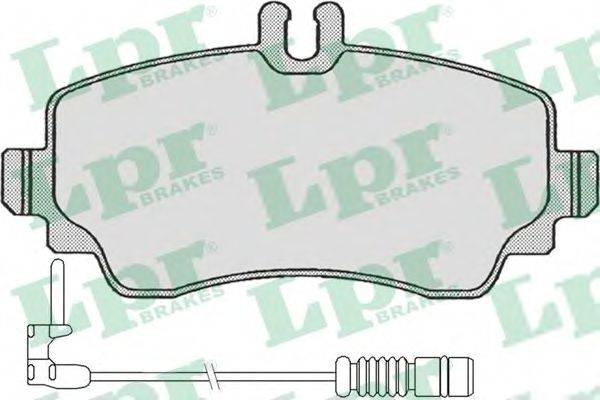 LPR 05P670A Комплект гальмівних колодок, дискове гальмо