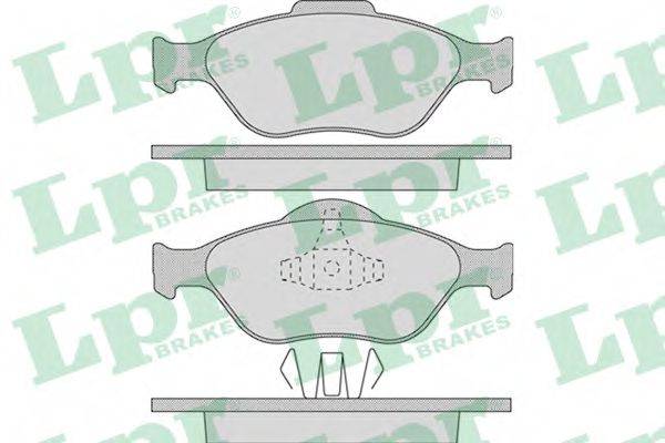 LPR 05P949 Комплект гальмівних колодок, дискове гальмо