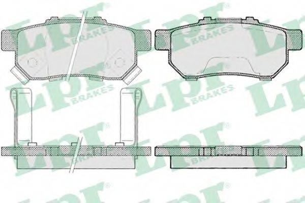 LPR 05P991 Комплект гальмівних колодок, дискове гальмо