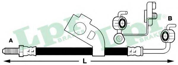 LPR 6T46228 Гальмівний шланг