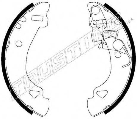 TRUSTING 034093 Комплект гальмівних колодок