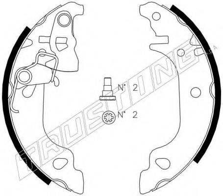 TRUSTING 034103 Комплект гальмівних колодок