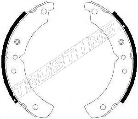 TRUSTING 040088 Комплект гальмівних колодок