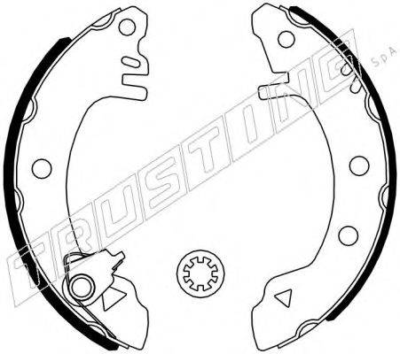 TRUSTING 040123K Комплект гальмівних колодок