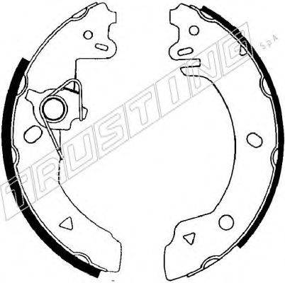 TRUSTING 040130Y Комплект гальмівних колодок