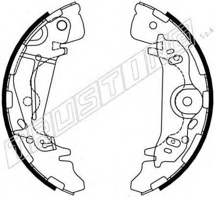 TRUSTING 046217 Комплект гальмівних колодок