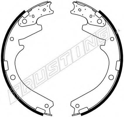 TRUSTING 064173 Комплект гальмівних колодок