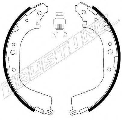 TRUSTING 067179 Комплект гальмівних колодок