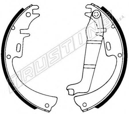 TRUSTING 073153 Комплект гальмівних колодок