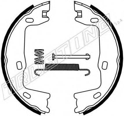 TRUSTING 073159K Комплект гальмівних колодок, стоянкова гальмівна система