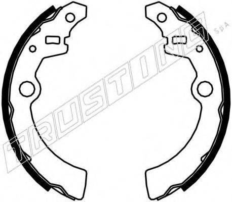 TRUSTING 110335 Комплект гальмівних колодок