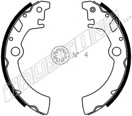 TRUSTING 111242 Комплект гальмівних колодок