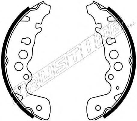 TRUSTING 111243 Комплект гальмівних колодок