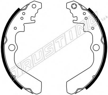 TRUSTING 111247 Комплект гальмівних колодок