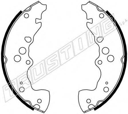 TRUSTING 111249 Комплект гальмівних колодок