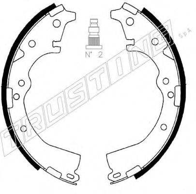 TRUSTING 115269 Комплект гальмівних колодок