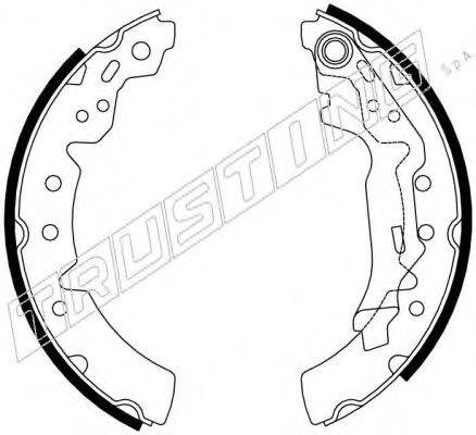 TRUSTING 115302 Комплект гальмівних колодок