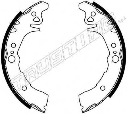 TRUSTING 115306 Комплект гальмівних колодок