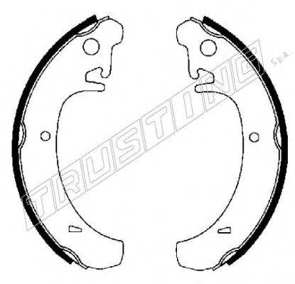 TRUSTING 122004 Комплект гальмівних колодок