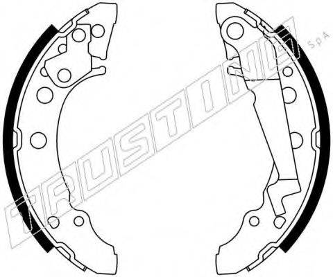 TRUSTING 124288 Комплект гальмівних колодок