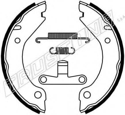 TRUSTING 127267K Комплект гальмівних колодок, стоянкова гальмівна система