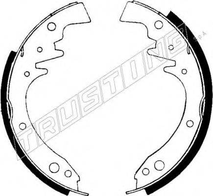 TRUSTING 127268 Комплект гальмівних колодок