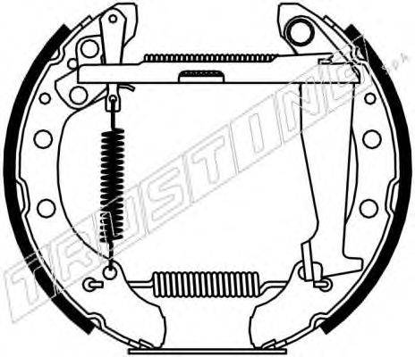 TRUSTING 6132 Комплект гальмівних колодок