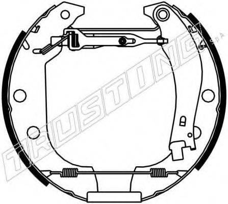 TRUSTING 6152 Комплект гальмівних колодок