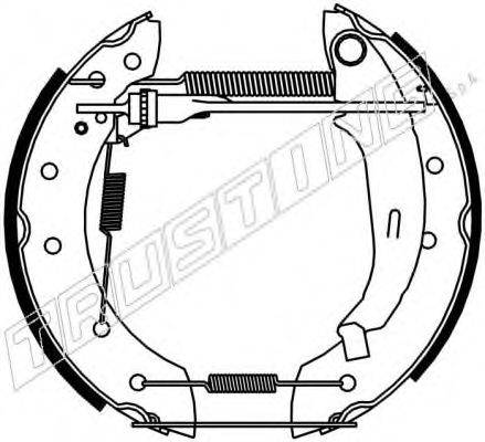 TRUSTING 6181 Комплект гальмівних колодок