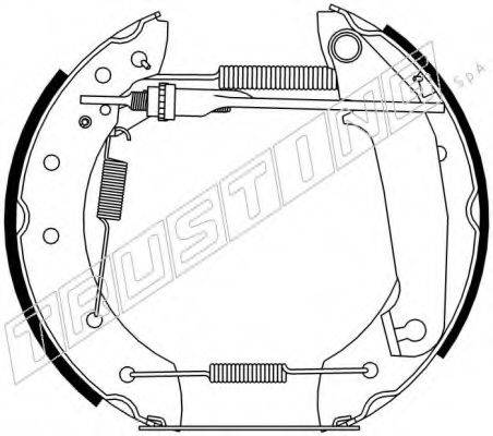 TRUSTING 6206 Комплект гальмівних колодок