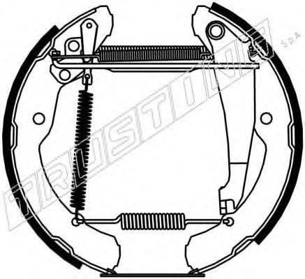 TRUSTING 6217 Комплект гальмівних колодок