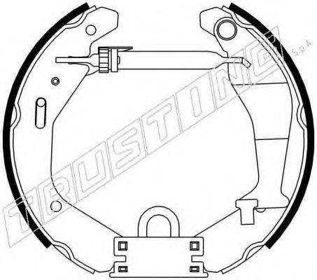 TRUSTING 6318 Комплект гальмівних колодок