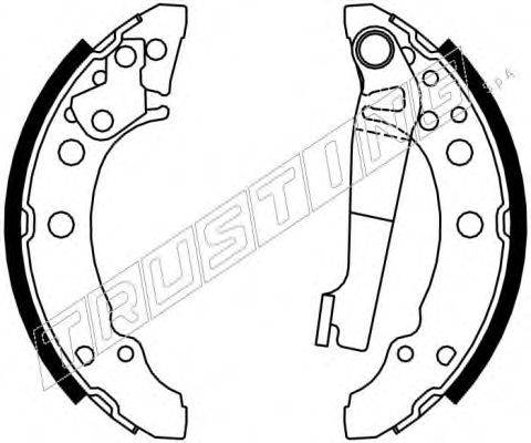 TRUSTING 7001 Комплект гальмівних колодок