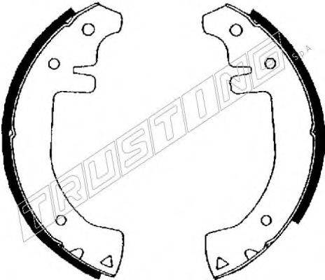 TRUSTING 7050 Комплект гальмівних колодок