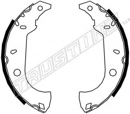 TRUSTING 7075 Комплект гальмівних колодок