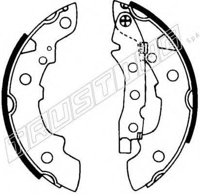 TRUSTING 7078 Комплект гальмівних колодок