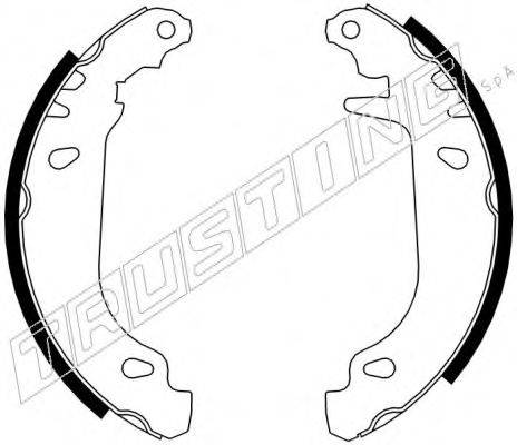 TRUSTING 7079 Комплект гальмівних колодок