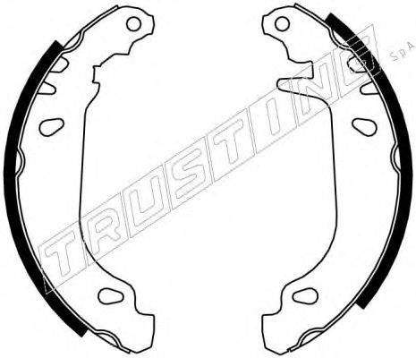 TRUSTING 7106 Комплект гальмівних колодок