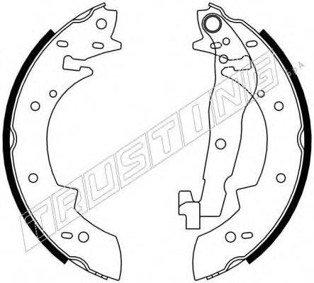 TRUSTING 7119 Комплект гальмівних колодок