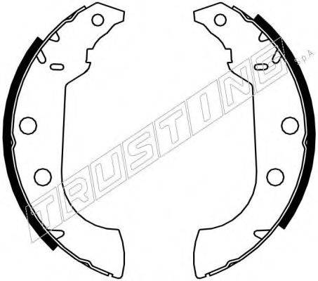 TRUSTING 7151 Комплект гальмівних колодок