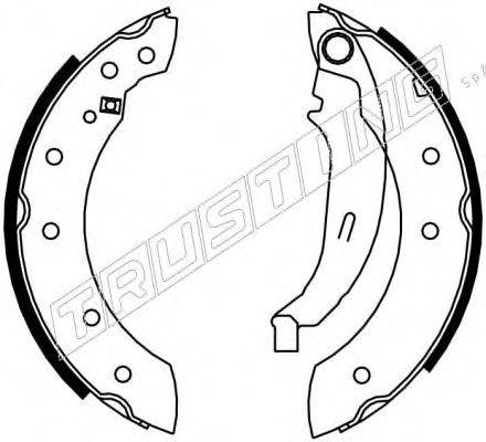TRUSTING 7182 Комплект гальмівних колодок