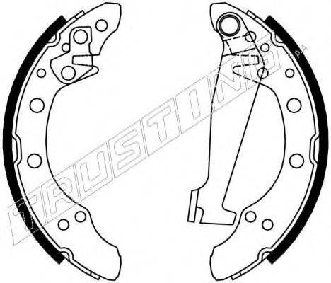 TRUSTING 7191 Комплект гальмівних колодок